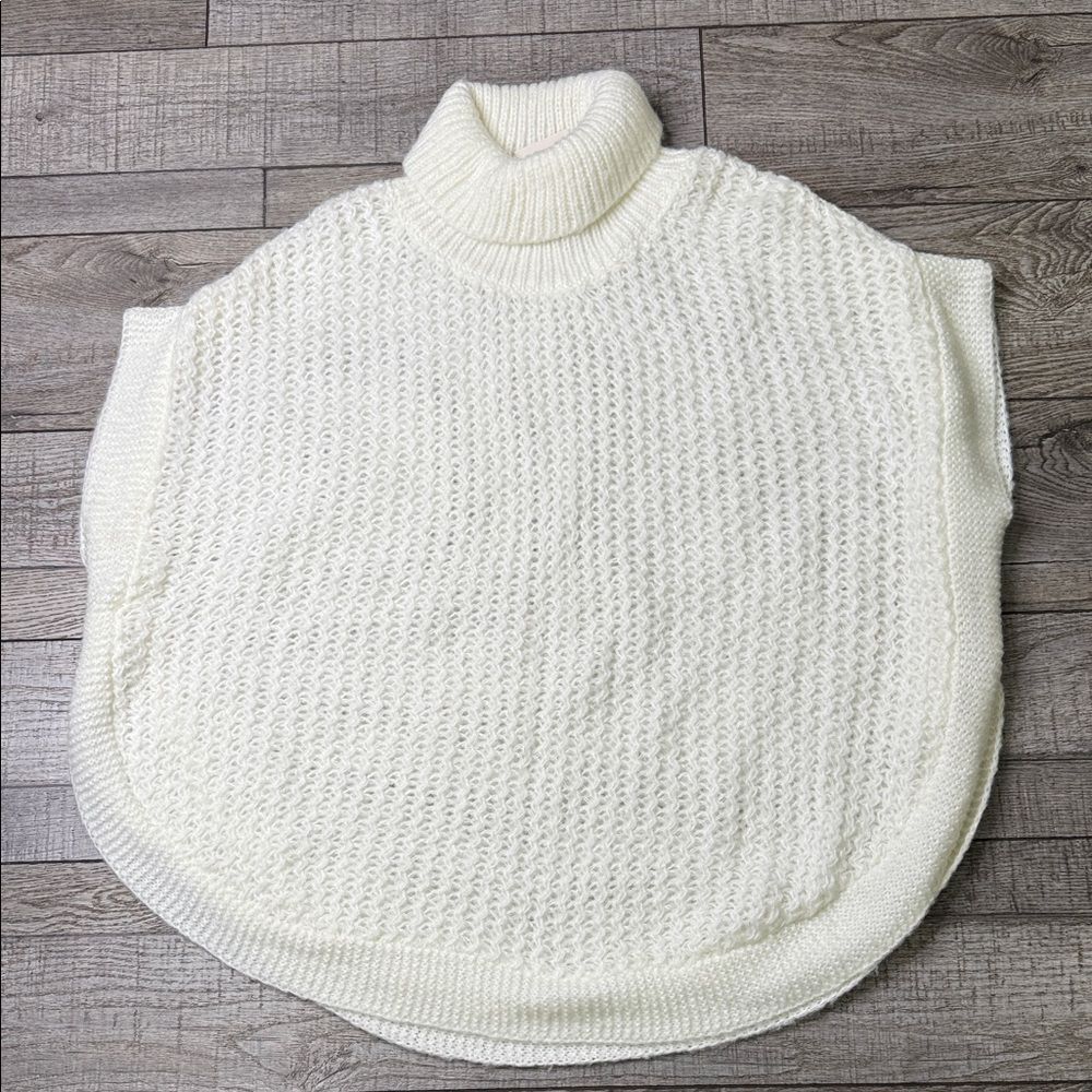 LC Lauren Conrad Cream Cowl Neck Sweater